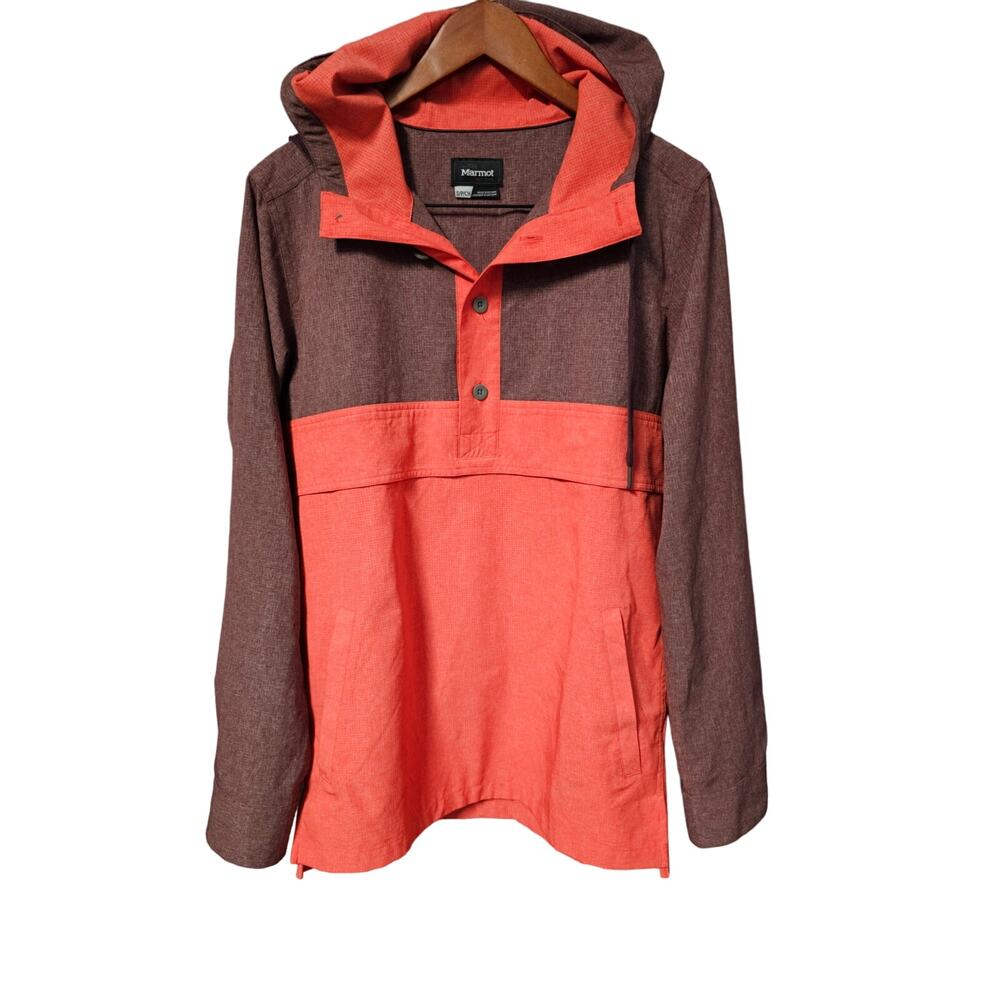 Marmot Men's Rain Jacket. Rust/Salmon. Size S